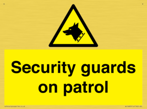 Security guards on patrol